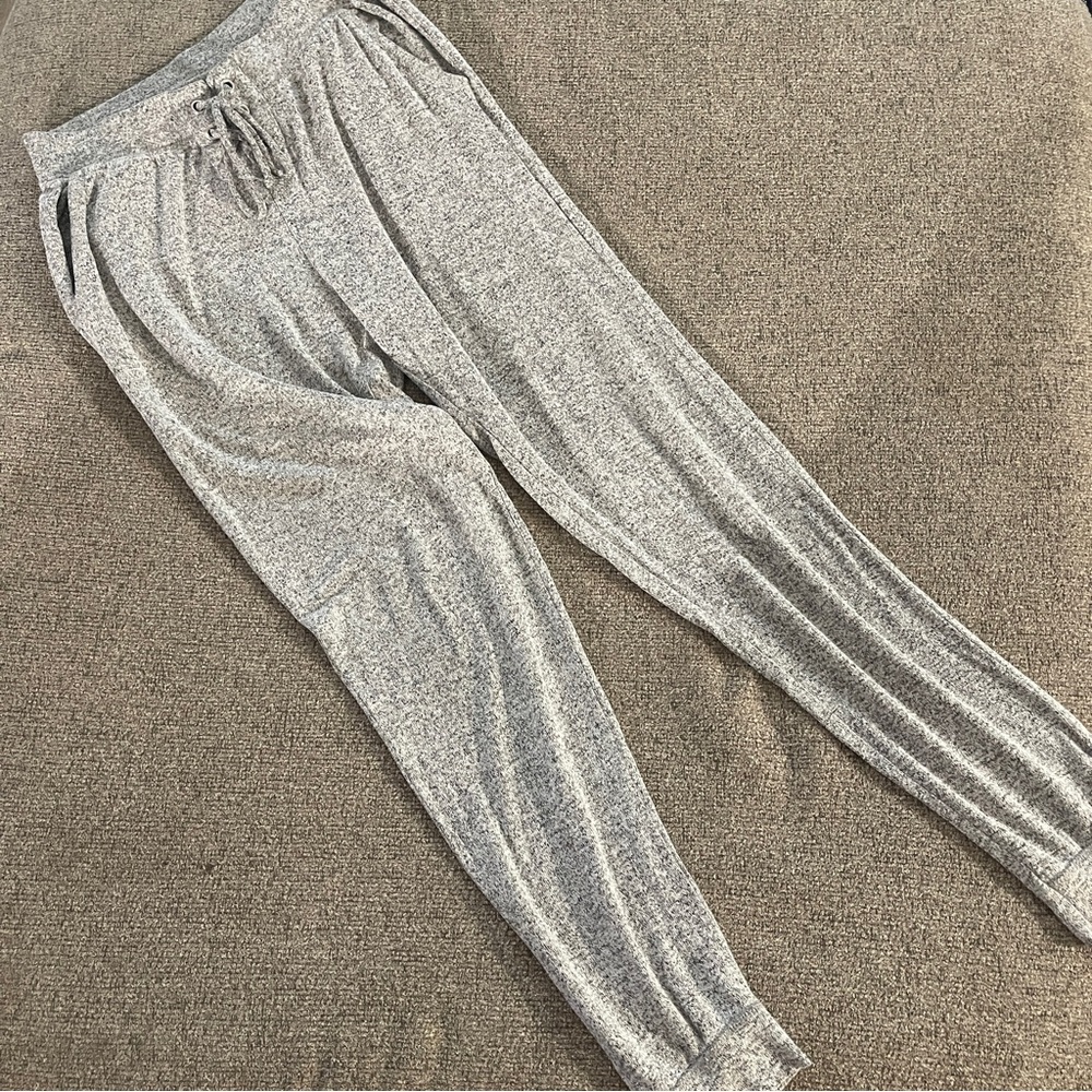 SALE 4/$20 Justice Active Heather Gray Fabric Joggers 14/16 Viscose Soft Fall